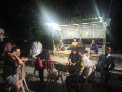 Bhabinkamtibmas Duri Pulo dan Pokdarkamtibmas Sambangi Pos Satkamling RW 1