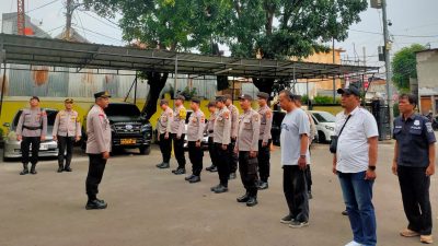 Apel Pengamanan Bakti Sosial BNPP RI, Polsek Johar Baru Siagakan Personel