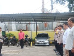Apel Persiapan Patroli Sore Hari ke Sentra Ekonomi dan Pusat Keramaian