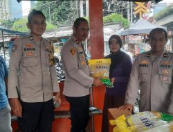 Polsek Metro Tanah Abang Gelar Gerakan Pangan Murah, Warga Antusias Serbu Beras SPHP