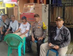 Sambang dan Takziah, Wujud Kepedulian Bhabinkamtibmas kepada Warga Galur demi Jaga Jakarta Aman