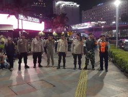 Patroli Tiga Pilar Menteng di Bundaran HI, Antisipasi Guankamtibmas dan Jaga Jakarta Kondusif