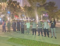 Patroli Tiga Pilar Menteng di Simpang Sarinah, Sinergi Jaga Jakarta Aman dari Gangguan Kamtibmas