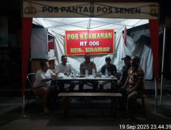 Deteksi Dini Guantibmas, Polsek Senen Jalin Sinergi dengan Warga RW 08 Kramat