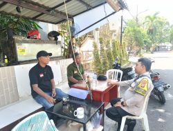 Patroli Bhabinkamtibmas Gunung Sahari Utara, Di Pos Keamanan Wilayah