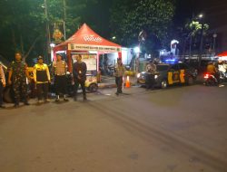 Patroli Tiga Pilar Menteng Perketat Pemantauan Di Perbatasan Menteng Tenggulun Dari Rawan Guankamtibmas