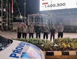 Pemantauan Patroli Tiga Pilar di Kawasan Bundaran HI, Pastikan Jakarta Aman dan Kondusif di Malam Hari