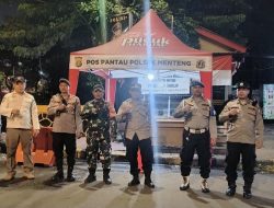 Jaga Jakarta, Patroli Tiga Pilar Menteng Dipimpin Kanit Binmas Amankan Perbatasan Tenggulun