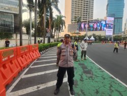 HUT TNI ke-80 di Bundaran HI, Polsek Menteng Pastikan Keamanan Warga dan Himbau Waspada Pencopetan