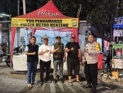 Bhabinkamtibmas Gondangdia Dan Pokdarkamtibmas Jaga Kondusifitas Malam di Perbatasan Kalipasir