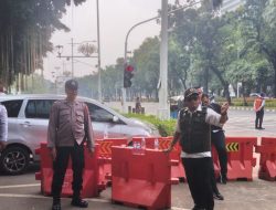 Polsubsektor Merdeka Barat Laksanakan Patroli dan Pemantauan di Kawasan Parkir IRTI Monas