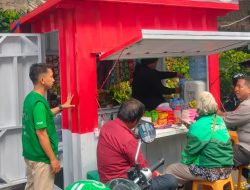 Kapolsubsektor Blora Ajak Komunitas Ojol Jaga Kamtibmas Lewat Sambang Di Rakyat Mart Blora