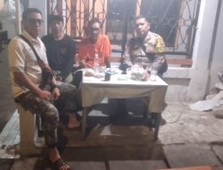 Bhabinkamtibmas Aipda Mahajin Sambangi Satkamling, Tegaskan Pentingnya Deteksi Dini Kejahatan