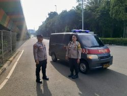 Polsek Kemayoran Gelar Patroli Kewilayahan dan Strong Point Sore, Antisipasi 3C dan Tawuran Pelajar