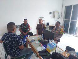 Bhabinkamtibmas Sumur Batu Ajak Pegawai J&T Jaga Situasi Aman dan Nyaman