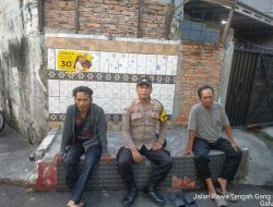 Bangun Sinergi dengan Pengemudi Ojek, Bhabinkamtibmas Galur Lakukan Sambang di RW 06