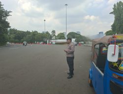 Patko 1011 Laksanakan Pengaturan Lalu Lintas dan Antisipasi Kerawanan di Kawasan Medan Merdeka Timur