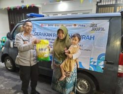 Polsek Cempaka Putih Dukung Program Gerakan Pangan Murah, Salurkan Beras Bulog untuk Warga