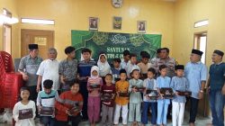 Wujud Kepedulian Polri, Bhabinkamtibmas Petamburan Santuni Anak Yatim di Yayasan Al Huda