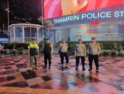 Bersama Patroli Cipkon Menteng Amankan Malam di Kawasan Bundaran HI Dari Rawan Guankamtibmas