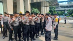 Kapolsek Metro Menteng Pimpin Apel Pengamanan Antisipasi Unras Solidaritas Palestina dan Yaman di Kantor PBB