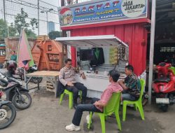 Gerai Mart Jadi Tempat Guyub Bhabinkamtibmas, Ojol, dan LMK Karet Tengsin