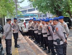 Kapolsek Sawah Besar Kerahkan 5 Perwiranya Untuk Pengamanan Aksi Unjuk Rasa di Wilayah Gambir