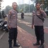 Pemantauan dan Sterilisasi Jalur Merdeka Selatan oleh Personel Patko Polsek Metro Gambir