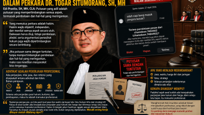 Edi Prastio Soroti Putusan Perkara Togar Situmorang