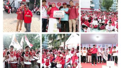 3.000 Warga RW 02 Pondok Bambu Tumpah Ruah di Jalan Sehat HUT ke-81 RI*
