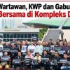 Solidaritas Wartawan, KWP dan Gabungan Jurnalis Gelar Doa Bersama di Kompleks DPR/MPR RI*
