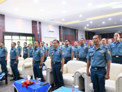 Perwira Korps Pelaut Lantamal I Ikuti Kegiatan Safari Binkorps Pelaut Melalui Vicon