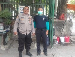 Unit Samapta Polsek Sawah Besar melaksanakan sambang dan  koordinasi kamtibmas komplek.pertokoan