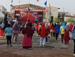 Menuju Acara Puncak HUT RI Ke 79 RW 07 Kelurahan Jatinegara Jaktim Gelar Senam Aerobik