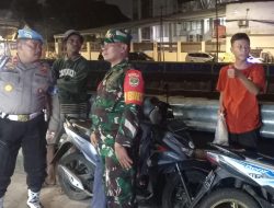 Kanit Provost Berikan Imbauan Remaja Yang Masih Nongkrong Untuk Membubarkan Diri