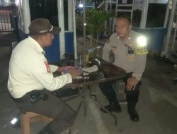 Bripka Faisal  Sambang Dan Patroli Ke PD Pasar Kenari, Berikan Imbauan Kamtibmas Kepada Security