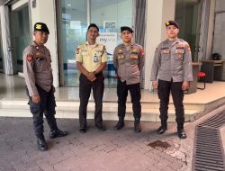Unit Sabhara Polsek Senen Patroli Dialogis, Berikan Imbauan Kamtibmas Ke Mayapada Bank
