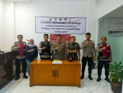 Rutin Pengamanan Gudang Logistik Pilkada, Lantai IV Kantor Kecamatan Johar Baru