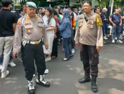 Kerjasama Antar Kapolsubsektor Dan Bhabin Pemantauan Kegiatan Latihan Evakuasi Kebakaran Di Menara Thamrin