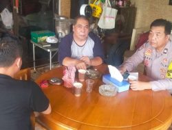 Patroli Pemukiman Warga Bhabinkamtibmas Tanah Tinggi Sambangi Ketua RT Cooling System Kamtibmas Pilkada Aman dan Damai
