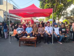 Bhabinkamtibmas Benhil Monitoring Bazaar UMKM Oleh Pemuda Karang Taruna