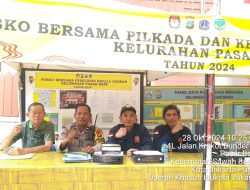 Monitoring Posko Bersama Pemilukada 2024 di Kelurahan Pasar Baru