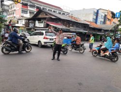 Antisipasi Kepadatan Lalulintas Dan Gesekan Pelajar Unit Samapta Polsek Kemayoran Melaksanakan Ploting Sore Hari