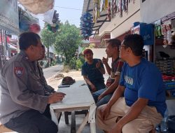 Bhabinkamtibmas Kelurahan Harapan Mulia Melaksanakan Kegiatan Patroli dan Sambang Dialogis