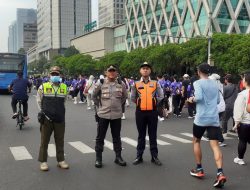 Kapolsubsektor Sabang Pemantauan Giat Car Free Day Di Tl. Kebon Sirih Antisipasi Anak Terlepas Dari Orang Tua