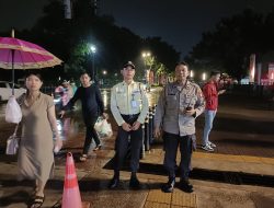 Patroli 1053 Parkir Timur Senayan Antisipasi 3 Cepu Sampaikan Imbauan Kamtibmas Kepada Security