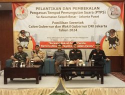 Polsek Sawah Besar Hadiri Pelantikan dan Pembekalan PPTPS untuk Pemilukada 2024