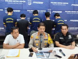 Lima Pelaku Judi Online Berhasil Diamankan oleh Sat Reskrim Polres Metro Depok