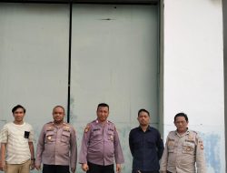Jelang pergeseran logistik KPU, sejumlah personil Polri amankan Gudang Logistik