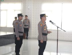 Kapolres Metro Jakarta Pusat Pimpin Upacara Serah Terima Jabatan Kapolsek Kemayoran